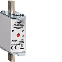 Wkładka bezpiecznikowa nożowa NH000 wskażnik podwójny uchwyt nieizolowany gG 16A 500VAC | LNH0016M Hager