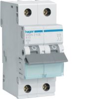 Wyłącznik nadprądowy 6kA 2P B 10A MCB | MBN210E Hager
