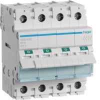 Modułowy rozłącznik izolacyjny 4P 80A 400VAC | SBN480 Hager
