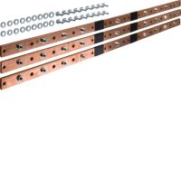Szyna pozioma Cu do rozł. listwowych NH1/2/3 5-pol. 40x10mm, (zestaw 3szt), Univers | UM09K Hager