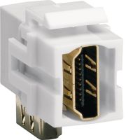 Moduł KEYSTONE gniazdo HDMI, przelotowe, wtyk kątowy 90st., biały, Keystone | VZ20HA Hager