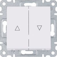 Łącznik żaluzjowy monostabilny (zwierny), biały, Lumina | WL0320 Hager