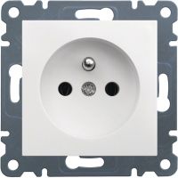 Gniazdo zasilające z/u, 16A/250VAC, biały, Lumina | WL1020 Hager
