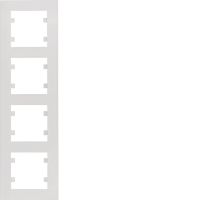 Ramka poczwórna pionowa, biały, Lumina Intense | WL5640 Hager