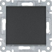 Łącznik 2-biegunowy, czarny, Lumina | WL0063 Hager