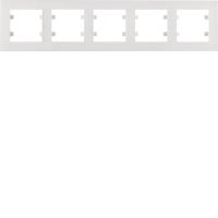 Ramka pięciokrotna pozioma, biały, Lumina Intense | WL5750 Hager