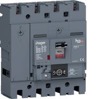 Wyłącznik mocy h3+ P250 4P 160A 70kA Energy, MCCB | HET161NR Hager