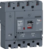 Wyłącznik mocy h3+ P250 4P 250A 40kA TM, MCCB | HNT251DR Hager