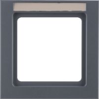 Ramka pojedyncza z polem opisowym, antracyt, Q.3 | 10516086 Hager