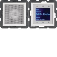 Radio Touch B.x DAB+, Bluetooth z głośnikiem biały połysk | 30808989 Hager
