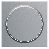 Płytka czołowa do ściemniacza przyciskowego, srebrny, Lumina | WXD063T Hager