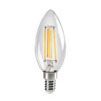 Lampa LED XLED C35 4,5W (40W) 470lm 2700K WW E14 świeczka przeźroczysta Filament | 29618 Kanlux