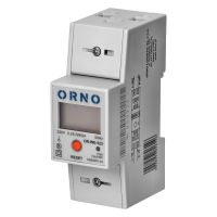 Wskaźnik zużycia energii elektrycznej 1-fazowy 80A MID dodatk. wskaźnik, 2 moduły, DIN TH-35mm | OR-WE-523 Orno