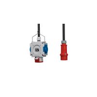 Rozdzielnica warsztatowa, gniazdo wiszące mDV 2x230V 16A z kablem i wtyczką | DV-2725-F Doktorvolt