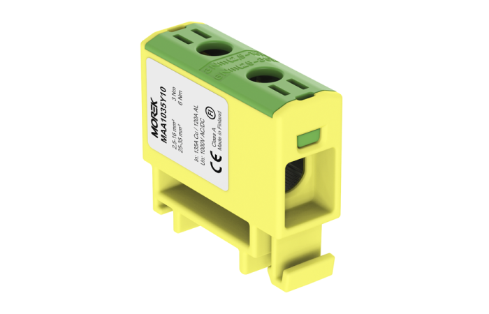Zacisk uniwersalny, złączka OTL35 żółto-zielona, 1xAl/Cu 2,5-35mm2 1000V, MAA1035Y10 | MAA1035Y10 Morek