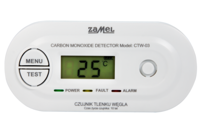 Czujnik tlenku węgla bateryjny typ: CTW-03 | GAR10000057 Zamel