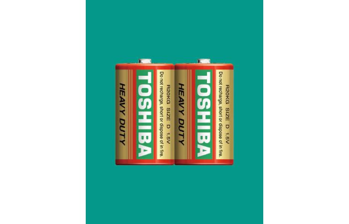 Bateria R-20 TOSHIBA HEAVY DUTY (folia 2szt) | 00152589 Toshiba