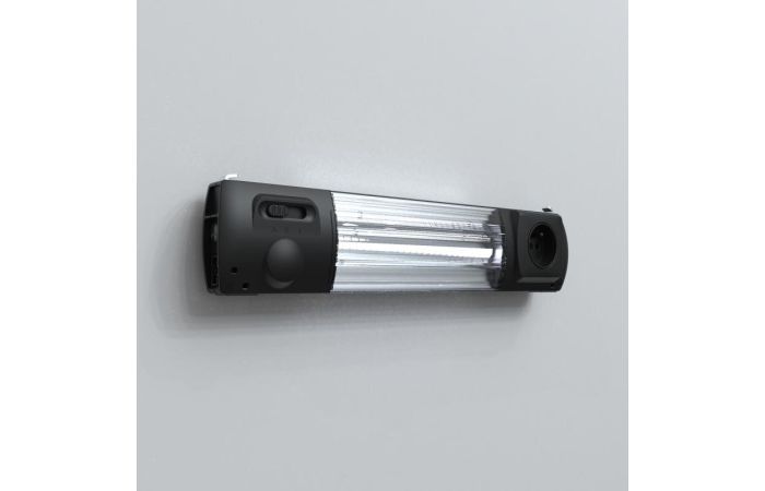 Lampa LED do szaf sterowniczych Eldoni 900lm z gniazdem sieciwym typu e 230V EL900DS-BF | EL900DS-BF Hoffman (Eldon)