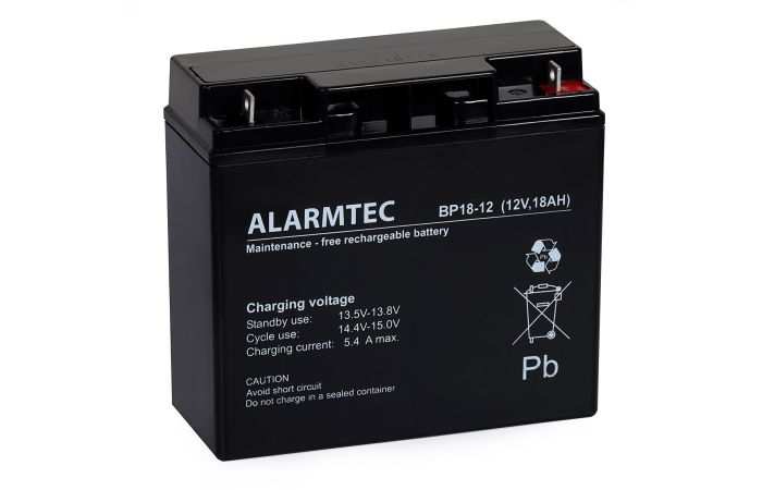 Akumulator AGM Alarmtec BP 12V 18Ah  | BP 18-12 Emu Spółka