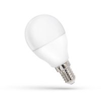 Lampa LED 8W 750lm CW 6000K E14 kulka matowa zimna biała | WOJ+14217 Wojnarowscy
