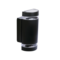 Oprawa elewacyjna ZEW EL-235U-B GU10 IP44 2 x max 35W kolor czarny | 22441 Kanlux