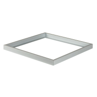 Ramka natynkowa do paneli ADTR 6060 SR kwadratowy dł. szer. 60cm wys.4,5cm kolor srebrny złożona | 27610 Kanlux