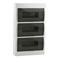 Rozdzielnica natynkowa DB312S 3X12P/SMD dł. 307 szer.100 wys.470 kolor biały / szary 5 lat Gwar. | 3836 Kanlux
