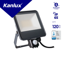 Naświetlacz LED IQ FL-30W-NW-SE 4000K 3450lm IP65 czarny 5 lat Gwar. | 33887 Kanlux