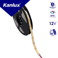 Taśma LED 12DC LCOB 8W/M 12 IP00-NW 4000K rolka 5m 3 lata Gwar. | 33366 Kanlux