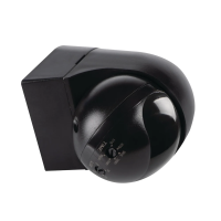 Czujnik ruchu PIR ALER MINI-B/B IP44 kąt detekcji H140/V45 zasięg max 6,5m natynkowy kolor czarny | 23456 Kanlux