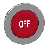 PŁASKI CZERW CAP PRZYCISK GŁOW.BIAŁY OFF | ZB4FA435 Schneider Electric