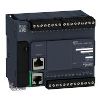 Sterownik kompaktowy, port szeregowy RJ45, Ethernet, 14 wejść, 10 wyjść tranzystorowych NPN, 24 VDC | TM221CE24U Schneider Electric