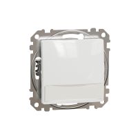 Przycisk 1-biegunowy z etykietą, podświetleniem, biały, Sedna Design & Elements | SDD111133L Schneider Electric