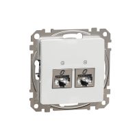 Gniazdo komputerowe podwójne RJ45 kat. 6 STP, białe, Sedna Design & Elements | SDD111462S Schneider Electric