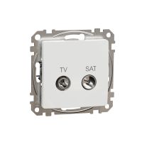 Gniazdo TV/SAT przelotowe (7dB), białe, Sedna Design & Elements | SDD111474S Schneider Electric
