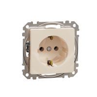 Gniazdo schuko, beżowe, Sedna Design & Elements | SDD112025 Schneider Electric