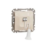 Przycisk z cięgnem, beżowy, Sedna Design & Elements | SDD112122 Schneider Electric