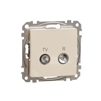 Gniazdo R/TV przelotowe (10dB), beżowy, Sedna Design & Elements | SDD112478R Schneider Electric