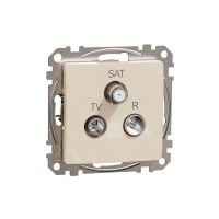 Gniazdo R/TV/SAT przelotowe (10dB), beżowy, Sedna Design & Elements | SDD112488 Schneider Electric