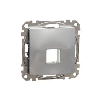 Płytka centralna keystone, srebrne aluminium, Sedna Design & Elements | SDD113421 Schneider Electric