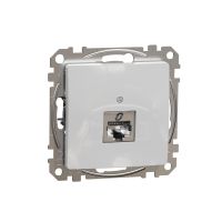 Gniazdo komputerowe RJ45 kat. 5e STP, srebrne aluminium, Sedna Design & Elements | SDD113451S Schneider Electric