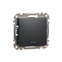 Łącznik 1-biegunowy z sygnalizacją załączenia, czarny antracyt, Sedna Design & Elements | SDD114101N Schneider Electric
