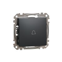 Przycisk 1-biegunowy "dzwonek", czarny antracyt, Sedna Design & Elements | SDD114131 Schneider Electric