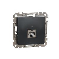 Gniazdo komputerowe RJ45 kat. 5e STP, czarny antracyt, Sedna Design & Elements | SDD114451S Schneider Electric