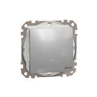 Łącznik schodowy IP44, srebrne aluminium, Sedna Design & Elements | SDD213106 Schneider Electric
