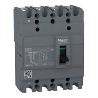 Wyłącznik Easypact EZC100N - TMD - 20 A - 4 biegunowy 3d | EZC100N4020 Schneider Electric
