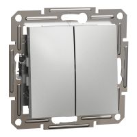 Łącznik świecznikowy bez ramki aluminium 10AX 250V, Asfora | EPH0300161 Schneider Electric