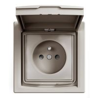 Gn. 2P+PE IP44 z/r (1-kr.) przesł., brąz | EPH2800369 Schneider Electric