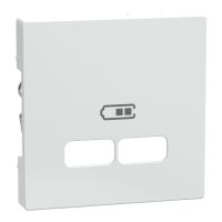 Płytka centralna gniazda ładowania USB biały active, Merten | MTN4367-0325 Schneider Electric