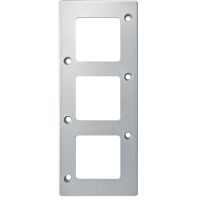 Merten Wandaloodporny, ramka potrójna, aluminium | MTN480360 Schneider Electric